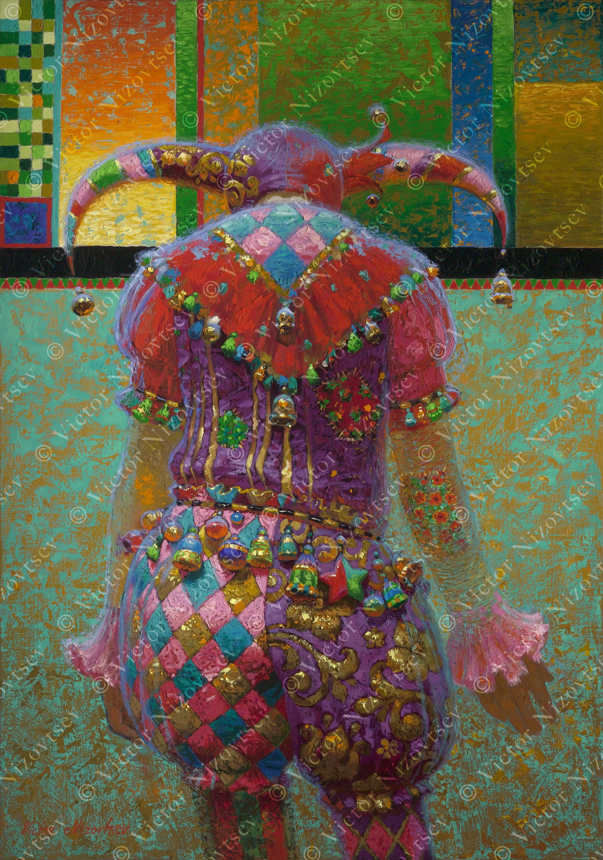 エアーズノットイナフ　巨大アート　絵画1360mm×1050mm Victor Nizovtsev — McBride Gallery